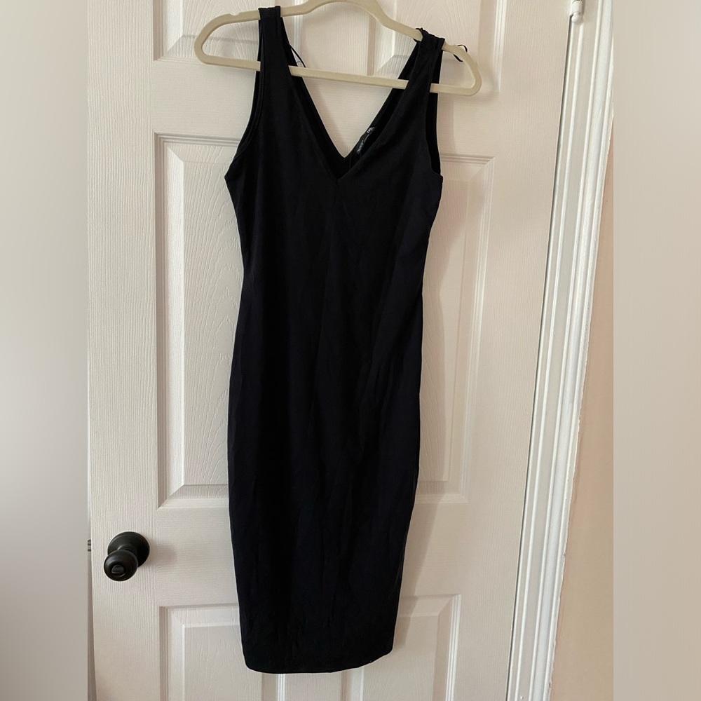 Like new black Zara slip dress